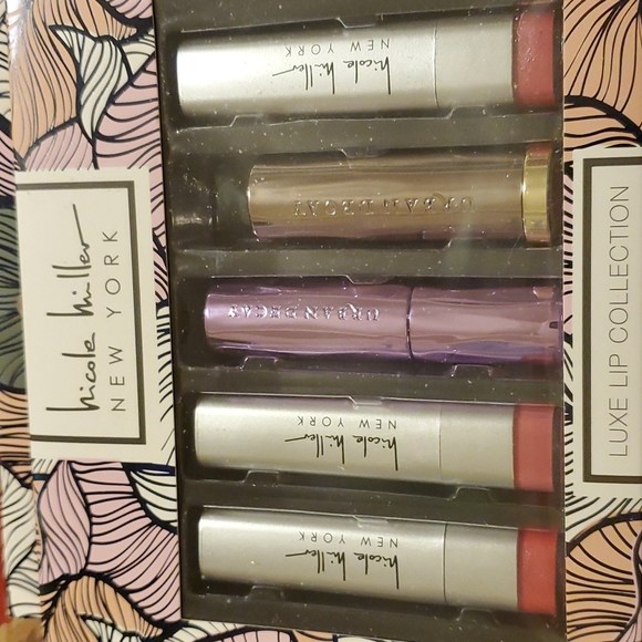 NWT,NIB, Nicole MillerNY Luxe lip collection,3 Nudes& 2 Urban Decay corals - Picture 3 of 8